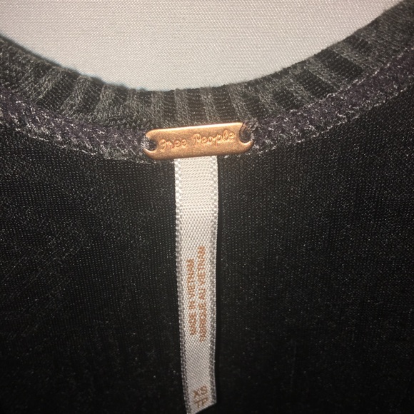 Free People Mini Dress XS Beaded Floral Fit Flare - Picture 5 of 6